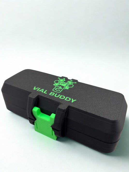 3ml x 12 black and green storage holder case