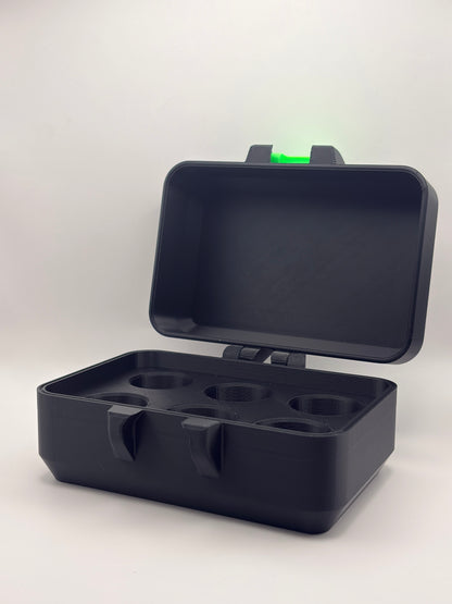 black and green 10ml vial holder case storage for trt and anabolic research south africa