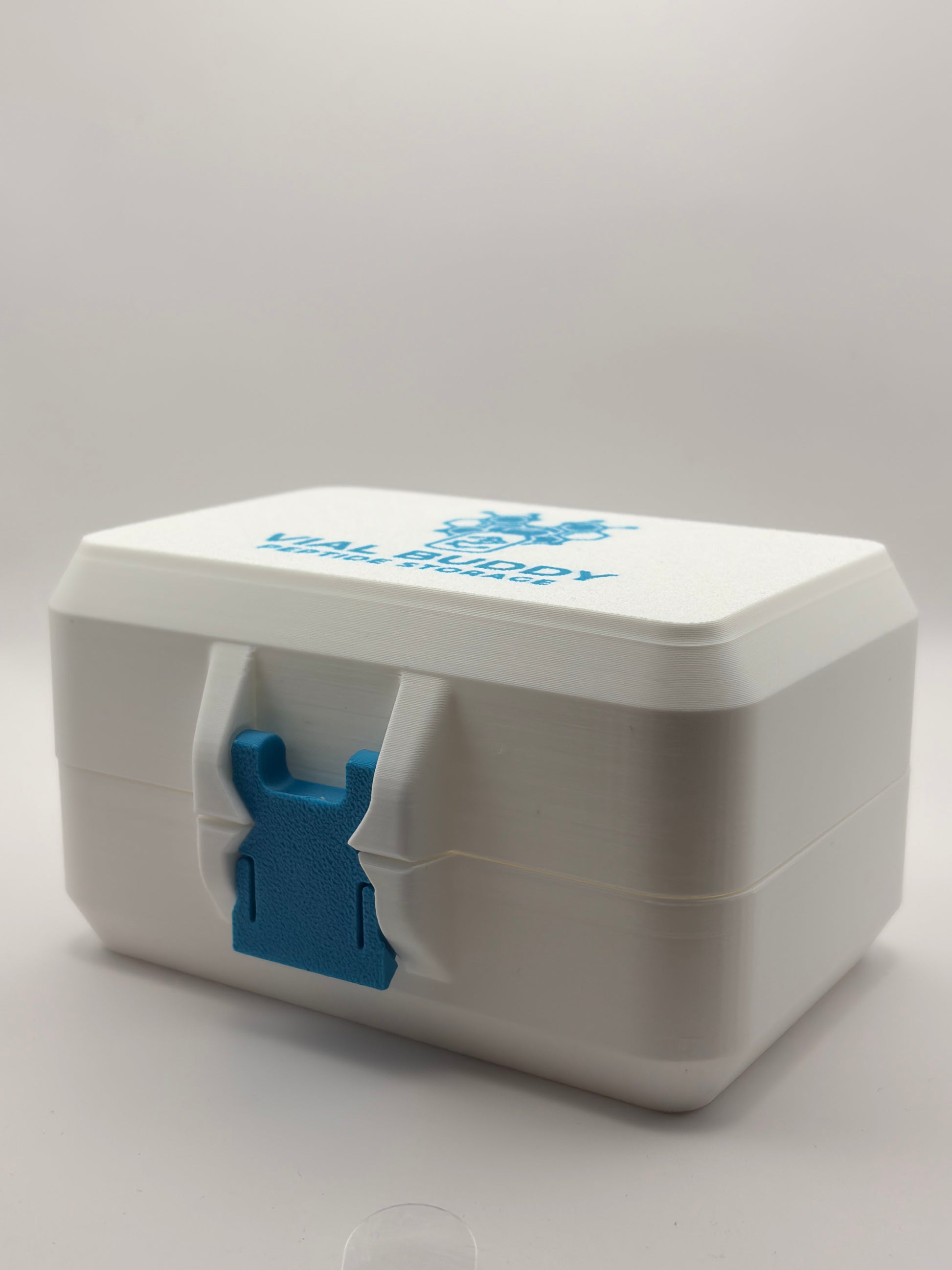 white and blue 10ml vial holder case storage for trt and anabolic research south africa