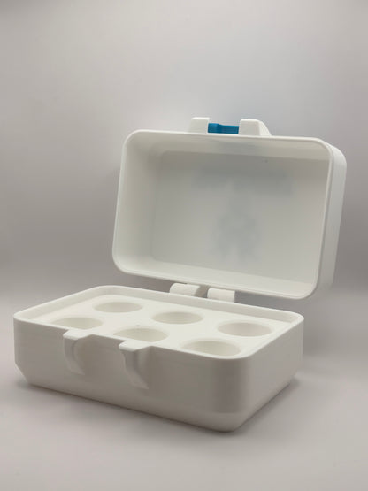 white and blue 10ml vial holder case storage for trt and anabolic research south africa
