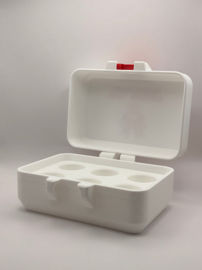 red and white 10ml vial holder case storage for trt and anabolic research south africa