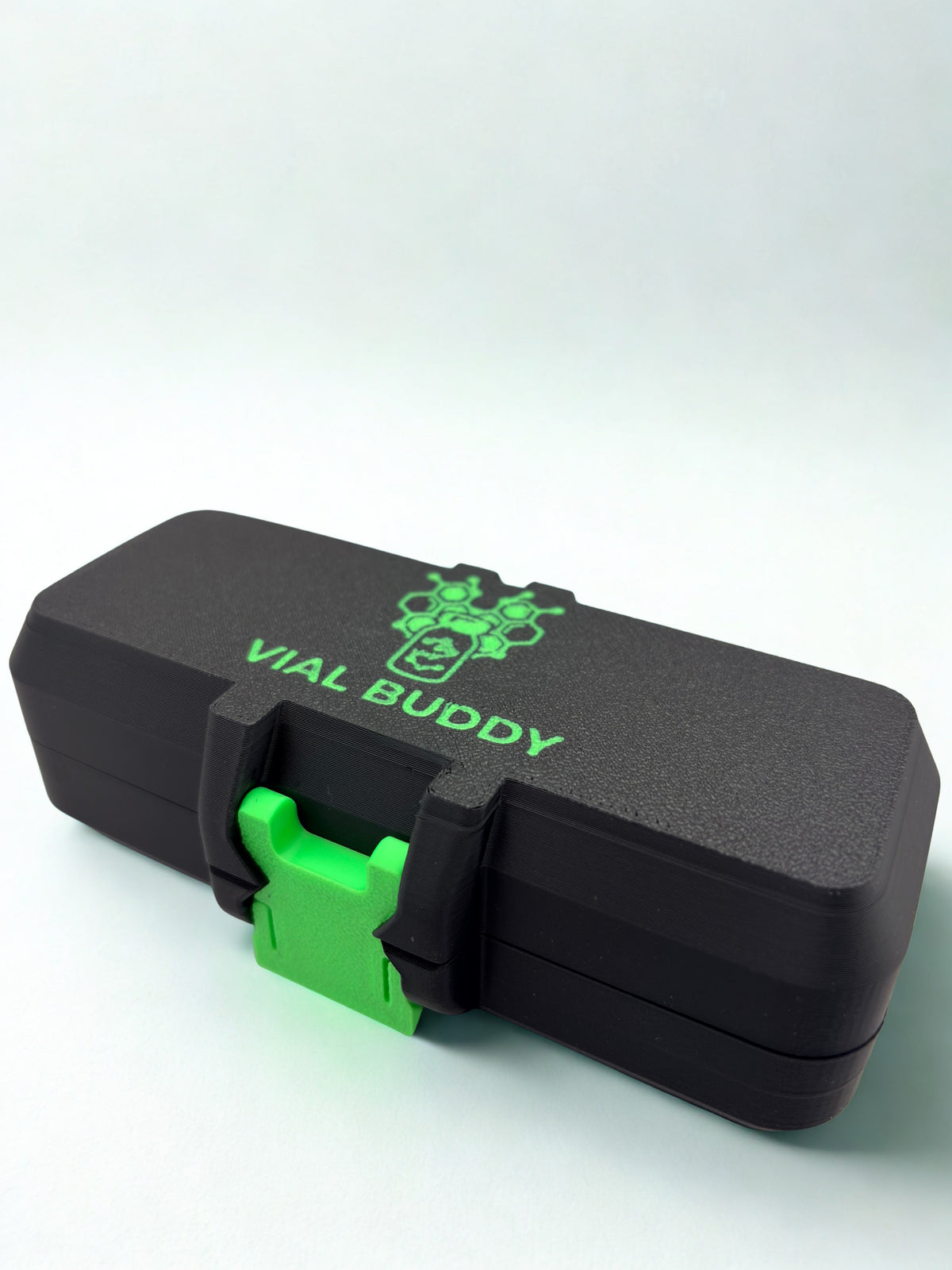 3ml x 12 black and green storage holder case