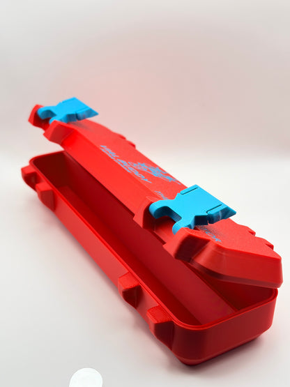 red and blue 3d printed syringe carrying holder storage case for insulin and peptide pens and your syringes south africa