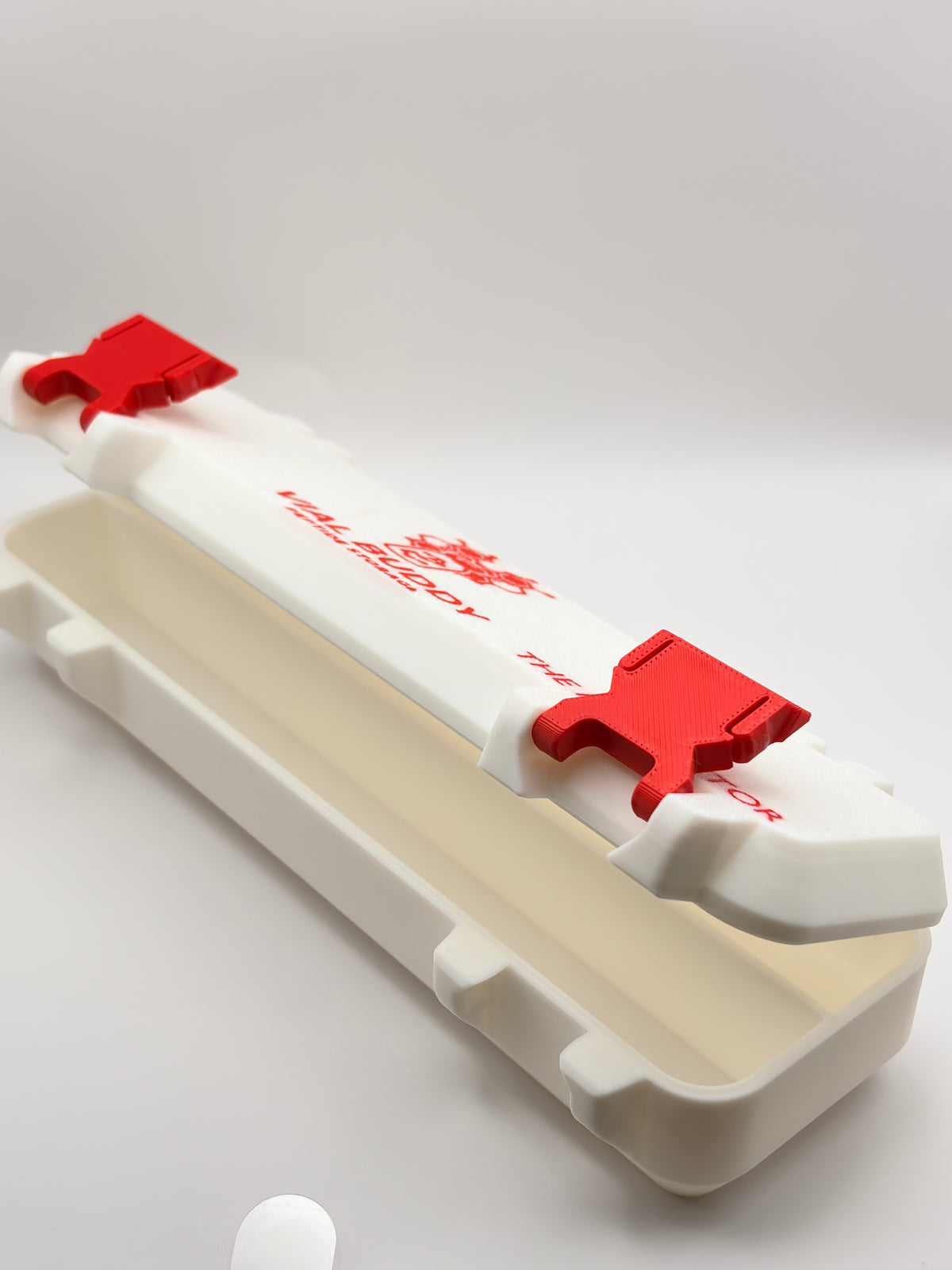 white and red 3d printed syringe carrying holder storage case for insulin and peptide pens and your syringes south africa