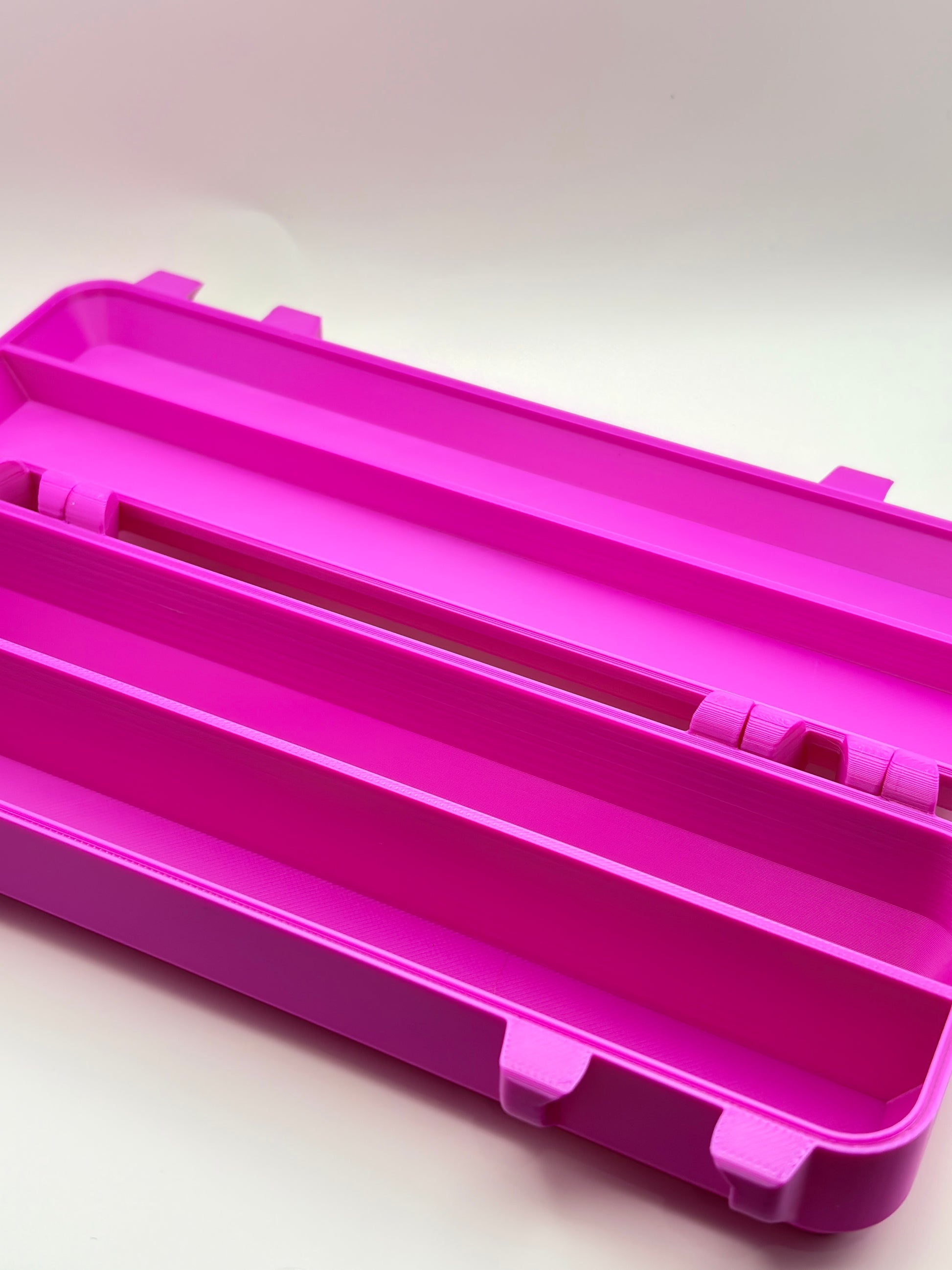purple and green 3d printed syringe carrying holder storage case for insulin and peptide pens and your syringes