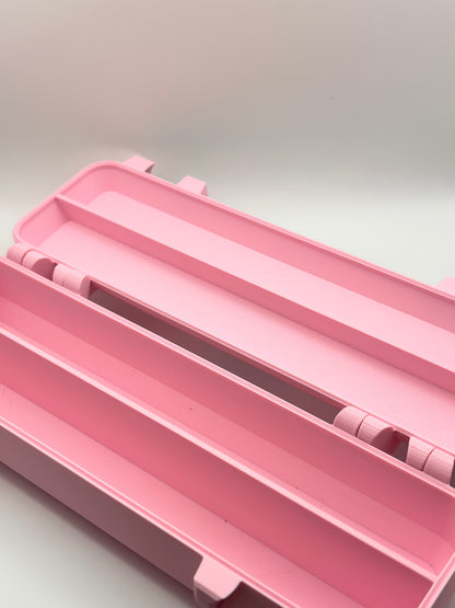 pink and black 3d printed syringe carrying holder storage case for insulin and peptide pens and your syringes
