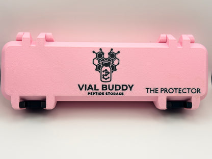pink and black 3d printed syringe carrying holder storage case for insulin and peptide pens and your syringes