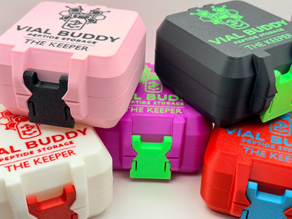 3D printed 3ml vial holder for peptide storage