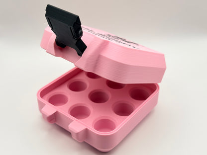 pink and black 3D printed 3ml vial holder for peptide storage south africa