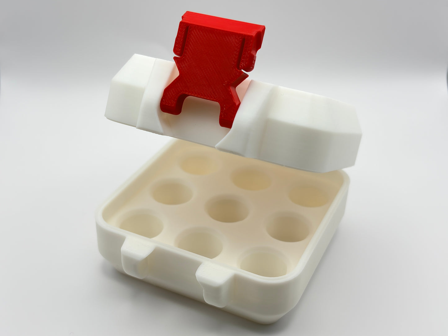 3D printed 3ml vial holder for peptide storage
