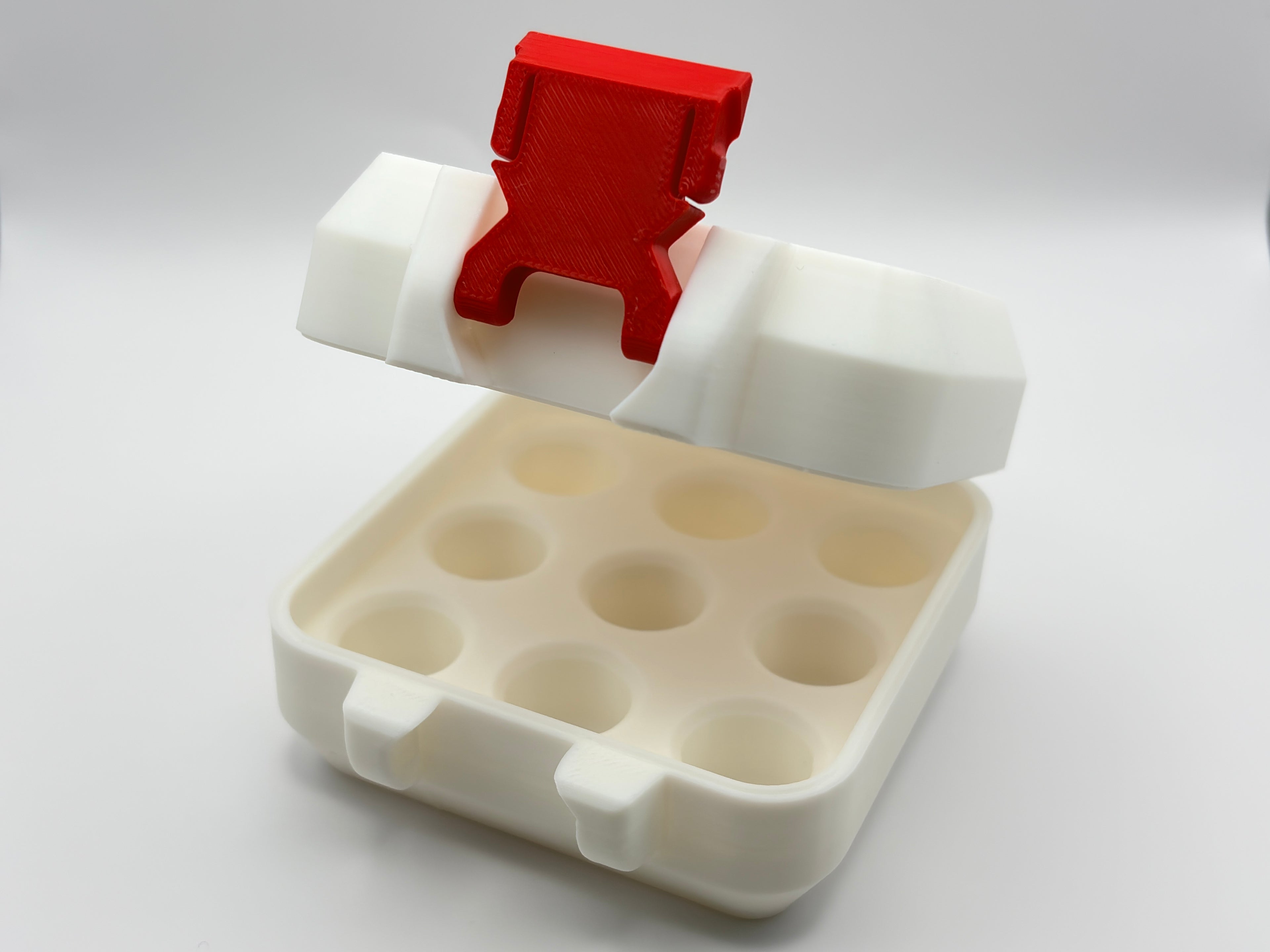 3D printed 3ml vial holder for peptide storage