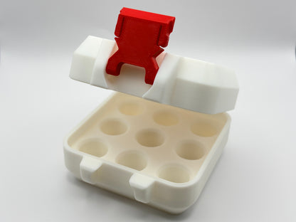 3D printed 3ml vial holder for peptide storage